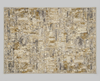 Designer Teppich "Patina Gold" Gold Beige Grau Vintage Industrial Beton-Optik